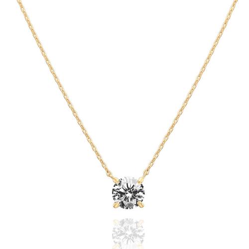 Collier en laiton cubique Zircon Micro Pave, Placage, pavé de micro zircon & pour femme, plus de couleurs à choisir Environ 41-50 cm, Vendu par PC