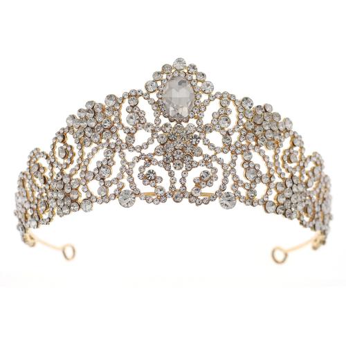 Bridal Tiaras, Zinc Alloy, fashion jewelry & for woman & with rhinestone 