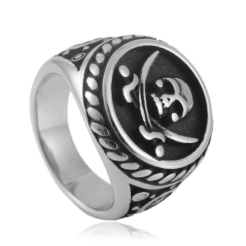 Edelstahl Fingerring, 304 Edelstahl, poliert, Modeschmuck & verschiedene Größen vorhanden & für den Menschen, keine, width 20mm, verkauft von PC