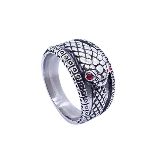 Bague en acier inoxydable , Acier inoxydable 304, poli, unisexe & normes différentes pour le choix & avec strass, width 14mm, Vendu par PC