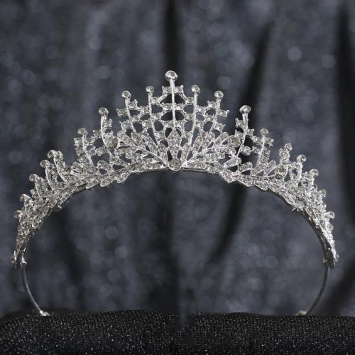 Bridal Tiaras, Zinc Alloy, fashion jewelry & for woman & with rhinestone 