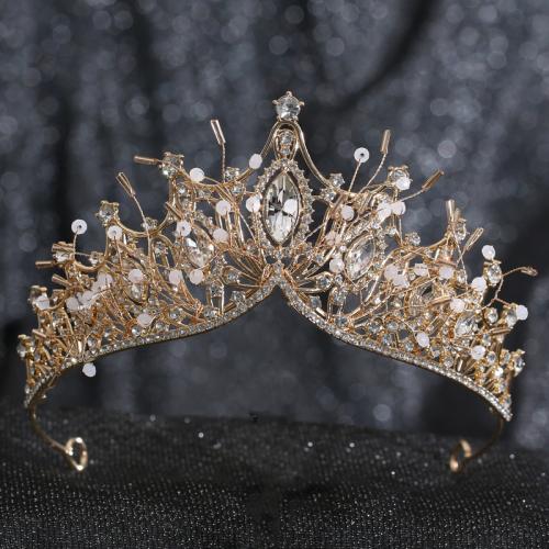 Bridal Tiaras, Zinc Alloy, with Crystal, Girl & fashion jewelry & with rhinestone 