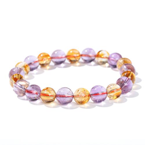 Ametrine bracelet, Rond, fait à la main, normes différentes pour le choix & pour femme Environ 7-8 pouce, Vendu par PC