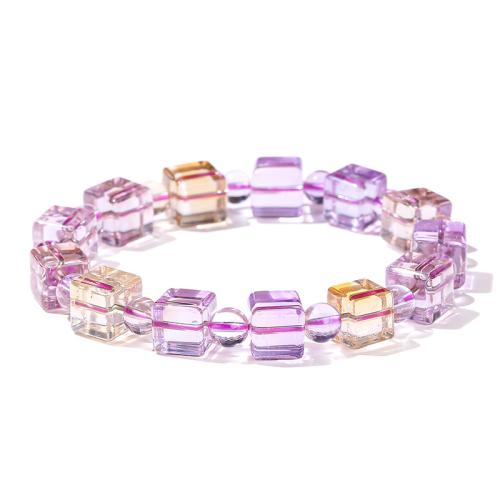 Ametrine Bracelet, Square, handmade & for woman Approx 7-8 Inch 