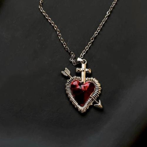 Enamel Zinc Alloy Necklace, fashion jewelry & for woman Approx 45 cm [