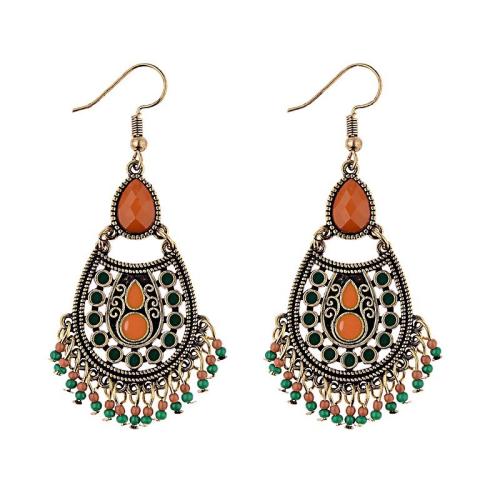 Zinc Alloy Drop Earring, with Acrylic, handmade, fashion jewelry & for woman & enamel 70mm 