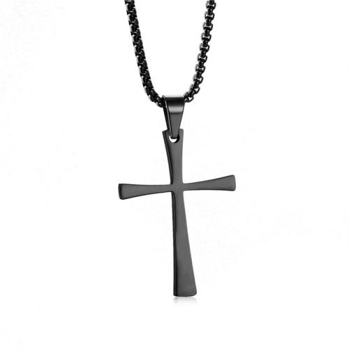 Stainless Steel Cross Pendants, 304 Stainless Steel, plated 