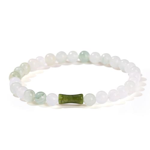 Pulsera de jade, Jade glacial, con Jade sureño, hecho a mano, Joyería & para mujer, longitud:aproximado 6.5-7 Inch, Vendido por UD