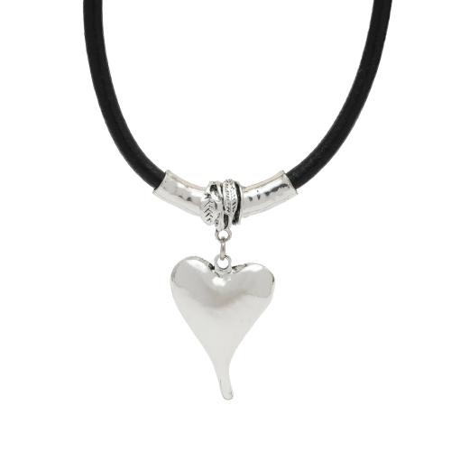 Chaîne en alliage de zinc de fer Collier Pull, bijoux de mode & pour femme, argent Environ 75 cm Vendu par sac