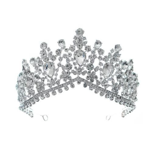 Bridal Tiaras, Zinc Alloy, fashion jewelry & for woman & with rhinestone 