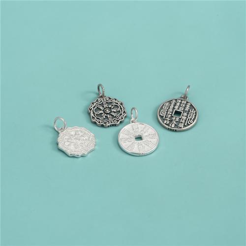 Pendentifs en argent, argent sterling 925, DIY & styles différents pour le choix, plus de couleurs à choisir, Vendu par PC