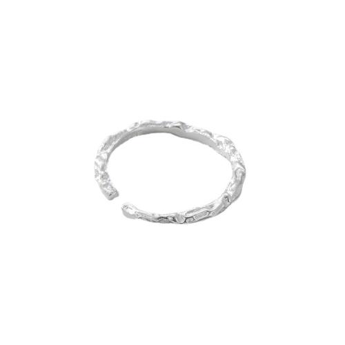 Argent sterling 925 Cuff Bague, Style coréen & pour femme .5-8.5, Vendu par PC[