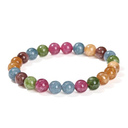 calcédoine bracelet, Rond, fait à la main, normes différentes pour le choix & pour femme Environ 6.5-8 pouce, Vendu par PC[