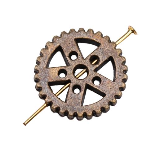 Zinc Alloy Jewelry Beads, Gear Wheel, antique bronze color plated, vintage & fashion jewelry & DIY [