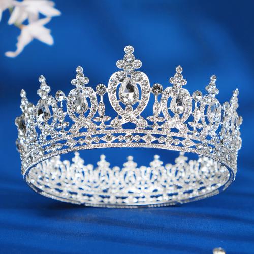 Bridal Tiaras, Zinc Alloy, fashion jewelry & for woman & with rhinestone 