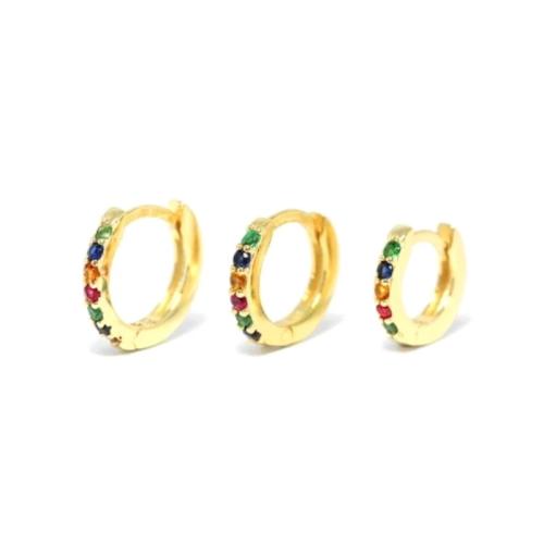 Cubic Zirconia Micro Pave Brass Earring & micro pave cubic zirconia & for woman 