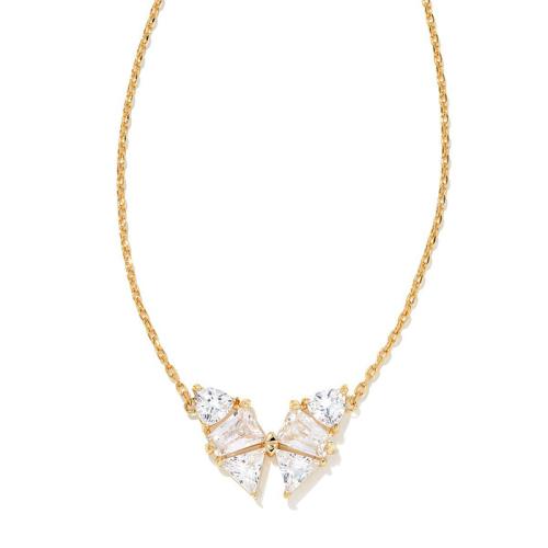 Cubic Zircon Micro Pave Brass Necklace, plated, micro pave cubic zirconia & for woman Approx 21-50 cm [