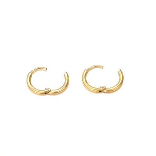 Mens acier inoxydable Hoop boucles d'oreilles, Acier inoxydable 304, Placage, normes différentes pour le choix & pour femme, plus de couleurs à choisir, Vendu par paire