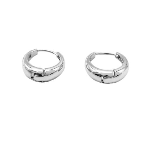 Stainless Steel Huggie Hoop Earring, 304 Stainless Steel, plated, for woman 