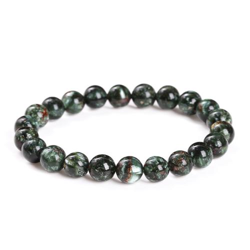 Seraphinite Bracelet, Round, handmade, Unisex Approx 7-9 Inch [