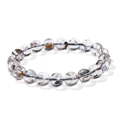 Herkimer Diamond Bracelet, Round, handmade, Unisex Approx 7-9 Inch [