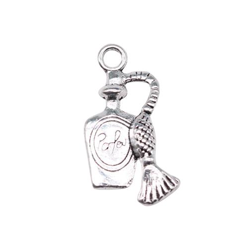 Zinc Alloy Jewelry Pendants, Perfume Bottle, antique silver color plated, vintage & fashion jewelry & DIY 