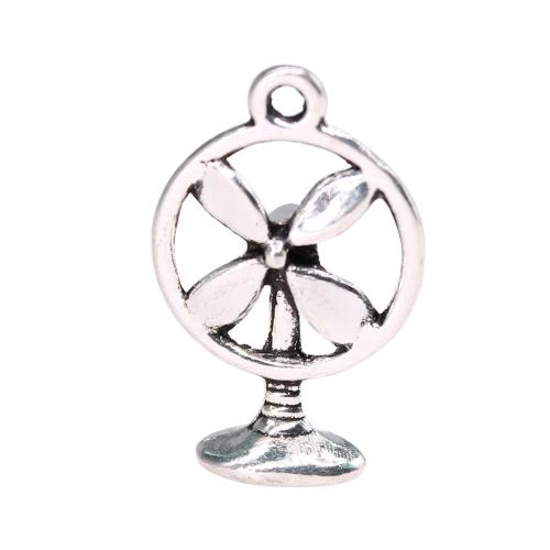 Zinc Alloy Jewelry Pendants, Fan, antique silver color plated, vintage & fashion jewelry & DIY & hollow 