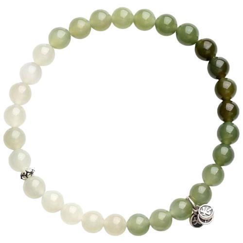 Hetian Jade Pulsera, con aleación de zinc, unisexo & diferentes estilos para la opción, longitud:aproximado 6-8 Inch, Vendido por UD