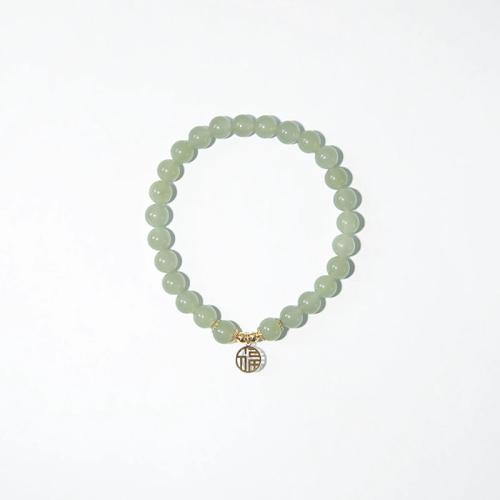 Hetian Jade Pulsera, con aleación de zinc, diferentes estilos para la opción & para mujer, longitud:aproximado 6-7 Inch, Vendido por UD