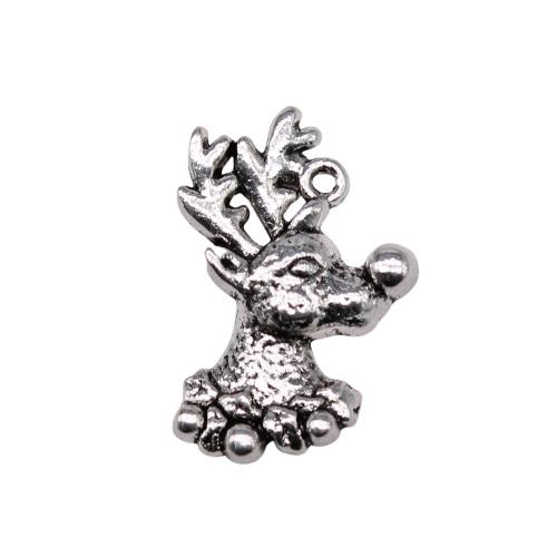 Zinc Alloy Animal Pendants, Deer, plated, vintage & fashion jewelry & DIY 