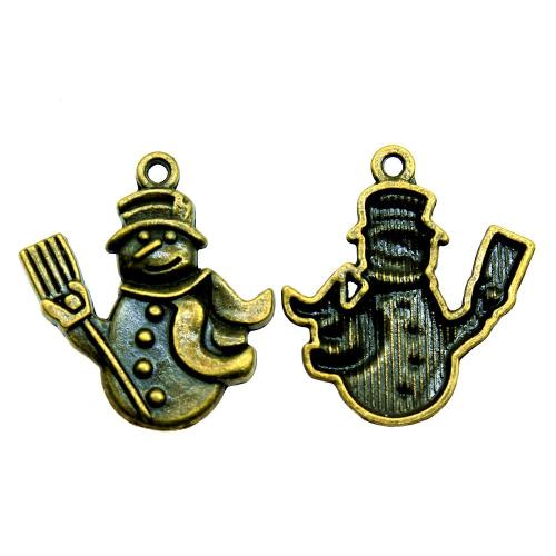 Zinc Alloy Jewelry Pendants, Snowman, antique bronze color plated, vintage & fashion jewelry & DIY 