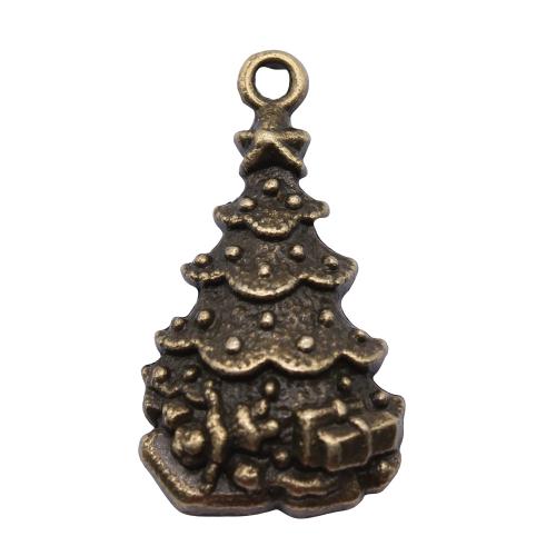 Zinc Alloy Christmas Pendants, Christmas Tree, plated, vintage & fashion jewelry & DIY [