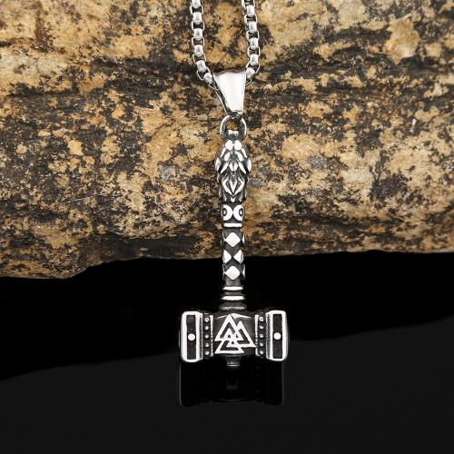 Stainless Steel Jewelry Necklace, 304 Stainless Steel, polished, fashion jewelry & for man, original color Approx 60 cm [