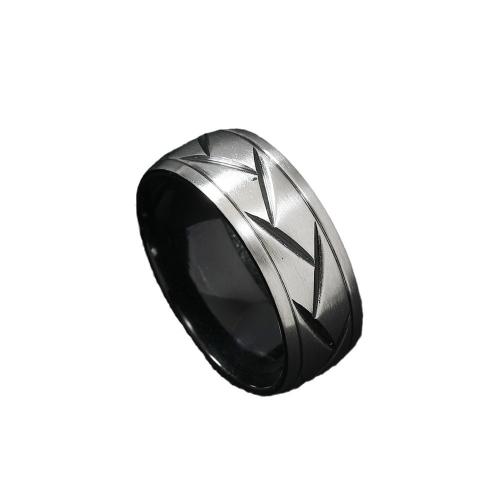 Bague en acier inoxydable, Acier inoxydable 304, Placage, normes différentes pour le choix & pour femme, plus de couleurs à choisir, Vendu par PC[