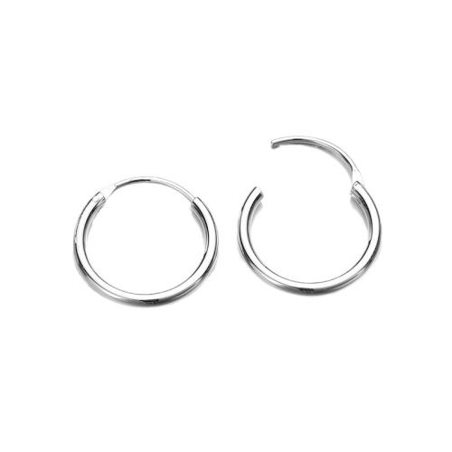 Boucle d'oreille en acier inoxydable Hoop, acier inoxydable 316L, Placage, normes différentes pour le choix & pour femme, plus de couleurs à choisir, Vendu par paire