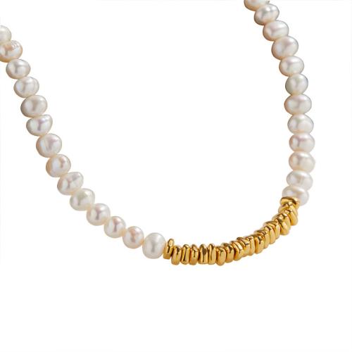 Sterling Silver Pearl Necklace, 925 Sterling Silver, with Freshwater Pearl & for woman [