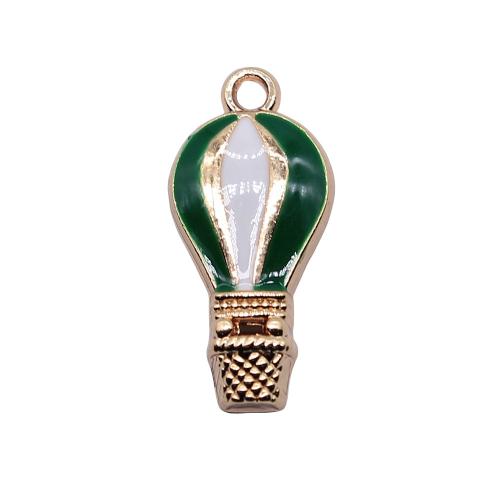 Zinc Alloy Enamel Pendants, Hot Balloon, gold color plated, fashion jewelry & DIY, mixed colors [