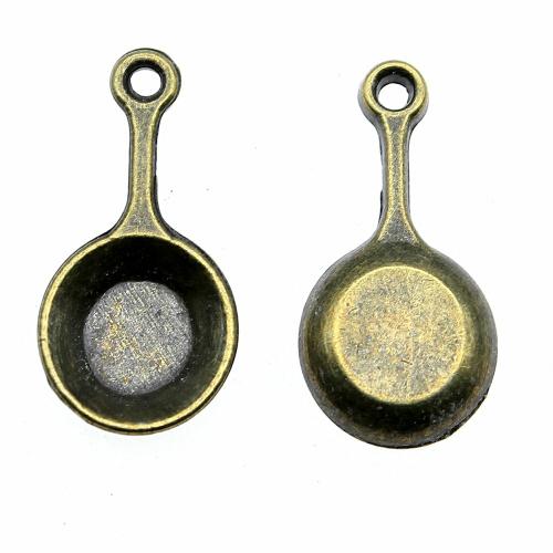 Zinc Alloy Jewelry Pendants, Spoon, plated, vintage & fashion jewelry & DIY 