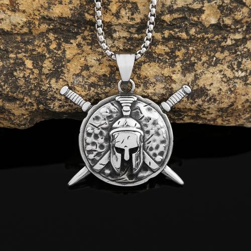 Stainless Steel Jewelry Necklace, 304 Stainless Steel, polished, fashion jewelry & for man Approx 60 cm [