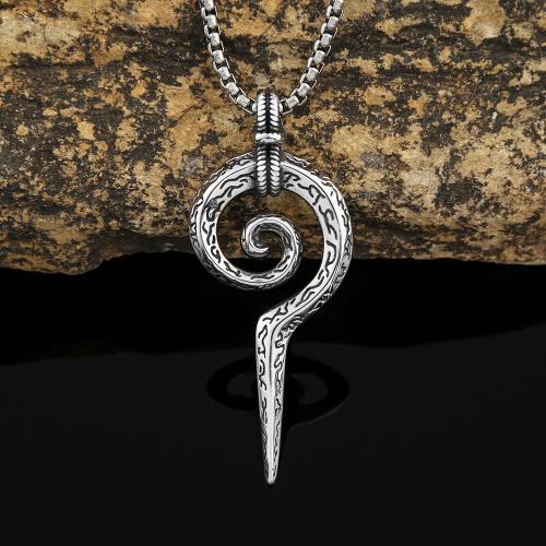 Stainless Steel Jewelry Necklace, 304 Stainless Steel, polished, fashion jewelry & for man Approx 60 cm [