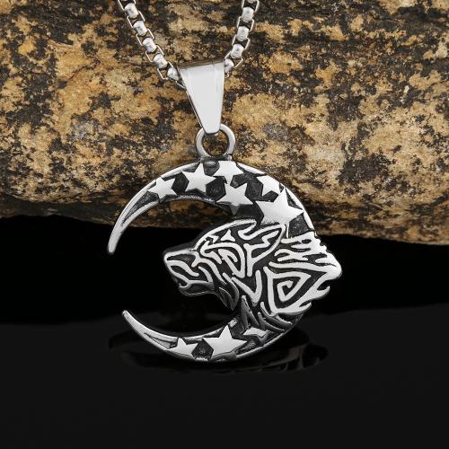 Stainless Steel Jewelry Necklace, 304 Stainless Steel, polished, fashion jewelry & Unisex Approx 60 cm [