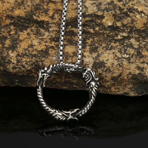 Stainless Steel Jewelry Necklace, 304 Stainless Steel, polished, fashion jewelry & Unisex original color Approx 60 cm [