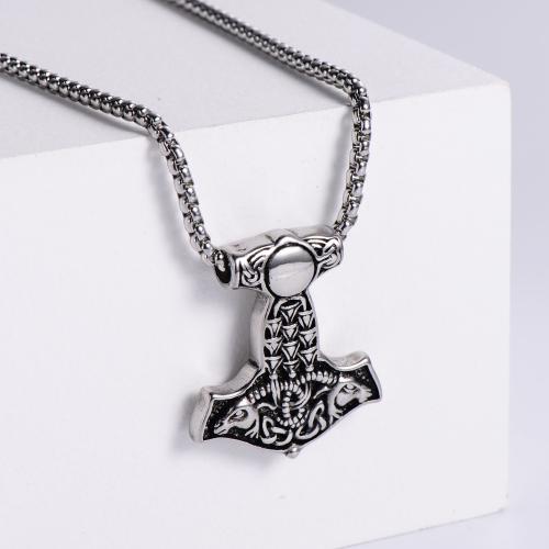 Stainless Steel Jewelry Necklace, 316 Stainless Steel, fashion jewelry & for man, original color Approx 60 cm [