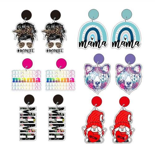 Acrylic Drop Earring, fashion jewelry & for woman 