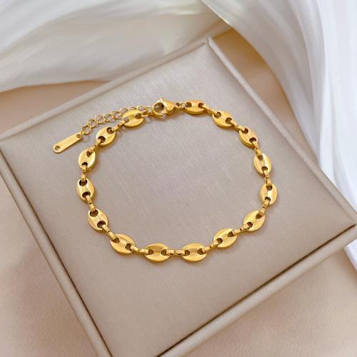 Stainless Steel Chain Bracelets, 304 Stainless Steel, with 3cm extender chain, Vacuum Ion Plating, fashion jewelry & for woman cm [