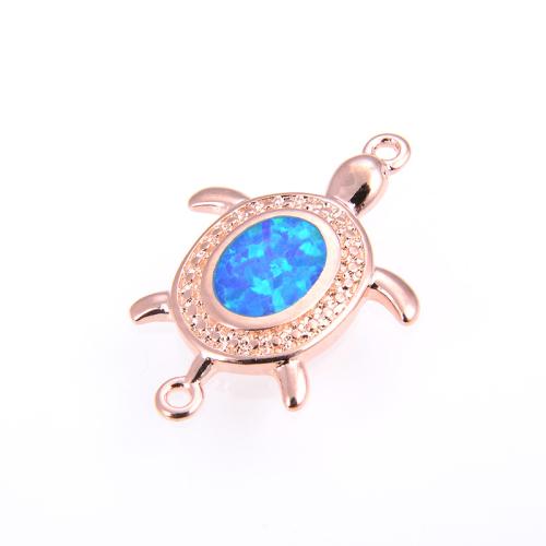 Brass Connector, with Opal, plated, DIY & 1/1 loop Connector length 12mm-18mm* width 10mm-16mm [