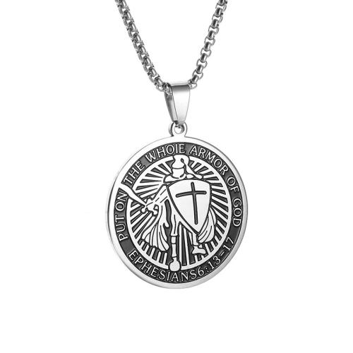 Titan Schmuck Halskette, Titanstahl, poliert, unisex, originale Farbe, verkauft von PC[