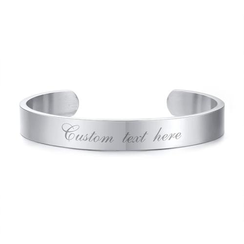 Stainless Steel Cuff Bangle, 304 Stainless Steel, plated, Unisex [