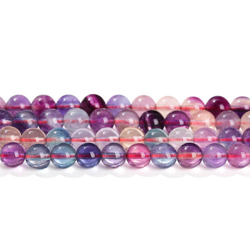 Fluorite Beads, Colorful Fluorite, Round, polished, DIY 