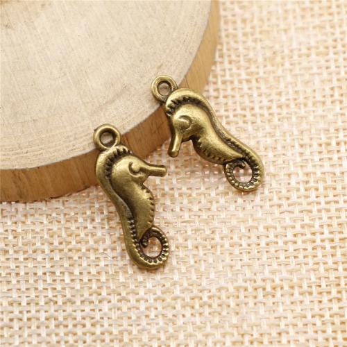 Zinc Alloy Animal Pendants, Seahorse, plated, vintage & fashion jewelry & DIY 